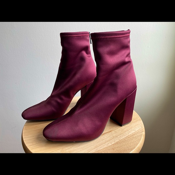 Jessica Simpson Satin Ankle Booties-Winder - Picture 2 of 6